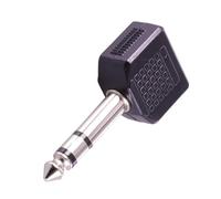 Genérico Conector Adaptador auditivo HiFi de 6, 35 mm a de 3, 5 mm para reproducción de Sonido configuraciones rápidas Adaptador Divisor auditivo