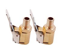 Genérico Conector De Aire De Conexión Rápida - Adaptador De Boquilla De Manguera De Inflador 2 Piezas | Válvulas para Neumáticos de Latón - para Automóvil Camión SUV Motocicleta Bicicleta Remolque y