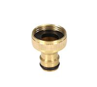Genérico Conector De Manguera Conector Rápido De Latón 1/2" A 3/4" Y 1" con Rosca Macho/Hembra A Adaptador Boquilla 16,0 Mm For Manguera Jardín Tubería Riego(C-8PCS)