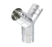 Genérico Conector de ventilación de Aire en Forma de Y de 3 Orificios Fabricado con Tubo de Escape Comercial residencial de aleación de Metal galvanizado tratado