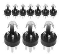 Genérico Conector Macho XLR de 3 Terminales para Micrófono, Adaptador de Audio Dorado, 10 Piezas, Accesorio para Cables de Micrófono, Uso en Ktv, Conciertos y Equipos de Sonido Profesional