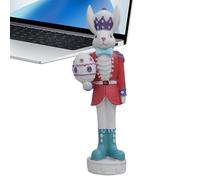 Generico Conejito de Pascua - Figura de soldado conejo de resina de 22,5 cm, decoración para las vacaciones de primavera | decorativo para la entrada en estante del para la col