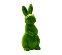 Genérico Conejo Flocké | Decoraciones de Primavera y Pascua | Figura de Conejo de Resina y Espuma para jardín | para casa, Oficina, Estante de Entrada, Porche, terraza al Aire Libre
