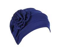 Genérico Conejo Niño Flores Apliques laterales Monocromos Dulces para Mujeres Sombrero Baotou Ladrón Niño, azul, Talla única