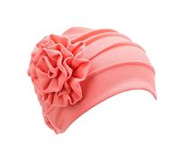 Genérico Conejo Niño Flores Apliques laterales Monocromos Dulces para Mujeres Sombrero Baotou Ladrón Niño, rojo sandía, Talla única