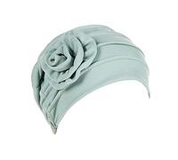 Genérico Conejo Niño Flores Apliques laterales Monocromos Dulces para Mujeres Sombrero Baotou Ladrón Niño, menta verde., Talla única