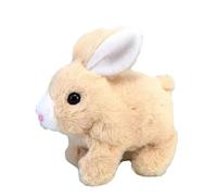 Genérico Conejo Saltarín Interactivo Electrónico Peluche - Realista Andante Y Parlante con Brinco | Artículo Educativo Adorable para Hogar, Colegio, Exterior