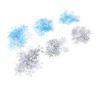 Genérico Confeti de Copos Blancos Navideños para Decoración de Mesa y Fiestas, 6 Bolsas de Poliéster Resistente y Diseño Delicado para Ambiente Festivo en Navidad