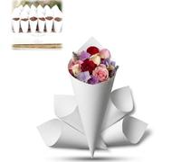 Generico Coni di Carta per Riso e Confetti Matrimonio, 50 Pezzi Coni Porta Riso e Porta Confetti per Decorazioni Nuziali, Bomboniere e Coriandoli, 15 cm