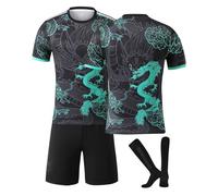 Genérico Conjunto Camiseta Fútbol Niños R.Madrid Camiseta Personalizada Equipo Nacional con Nombre y Número + Short + Calcetines,Regalo Ideal para Entrenamiento y Fútbol