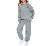 Genérico Conjunto Chandal Niñas de Otoño Invierno CháNdal Mujer Elegante Completo 2 Piezas Pantalones Cintura Alta con Deportivo Ropa de Entrenamiento Tallas Grandes Fitness Jogging Cómodo