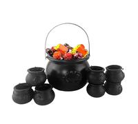 Genérico | Conjunto con cubo de 19,5 cm | Cubo cary de pp resistente para decoraciones de regalo de cumpleaños para y truco o tratado