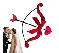 Generico Conjunto de accesorios de cosplay de San - y flecha de 40 cm Rojo/Rosa | Vestidos festivos para parejas, bodas, cumpleaños, obras escolares, actuaciones teatrales,