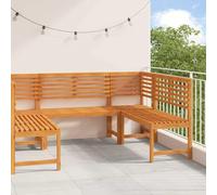 Genérico Conjunto de Bancos de Jardín 5 pcs Marrón,Conjuntos de jardín-3328690