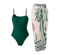 Genérico Conjunto De Bikini para Mujer,Talla Grande Vikinis Bra Playa Traje Baño Reductores Bañador Deportivo Push Up Material Elástico Vacaciones Tropicales