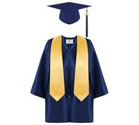 Generico Conjunto de capucha y vestido de graduación para niños, 2025 Gorra y vestido de graduación 'jardín de infancia - Kindergarten 2025 Gorra de graduación y conjunto de Napper | Vestidos