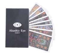 Genérico Conjunto de Cartas del Tarot | Diseño de símbolos cósmicos Deck Tarot | 79 Piezas mazo de Cartas de Tarot | Tarot Ocular Akashic para mapear los Caminos del Destino y Acceder a Las verdades
