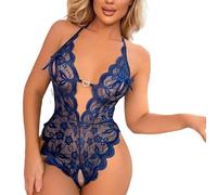 Generico Conjunto de lencería mujer transparente Body Sexymujer Lencería Curvy Sleepwear Abierto por delante Juego de ropa interior perspectiva Sexy Nightwear Cómodo Ropa de noche Valentine's Day,