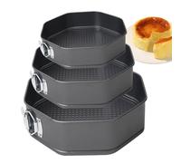 Genérico Conjunto de molde es - SpringForm SpringForm Bakeware, molde de forma de octágono | Sartenes antiadherentes para hornear pasteles de café galletas mousse de pastel de queso, herramientas de