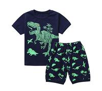 Genérico Conjunto de Pijama para niñas y niños Infantiles Imprimir Pijamas Ropa Dormir Suave con Bolsillo Botones Lunares Top Pantalones Clásicos Lounwear 1-6 Años