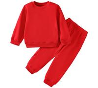 Genérico Conjunto De Ropa Para Bebé Y Niño Conjunto De Ropa Para Bebé Niño Pequeño Cuello Redondo Top Con Mangas Largas Y Pantalones Con Bolsillo Traje Otoño Primavera Niños