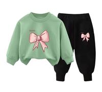 Genérico Conjunto De Ropa Para Niños Y Niñas De 2 Piezas Conjunto Ropa Para Bebé Y Niño Sudaderas Pantalones Deportiva Letras Impresas Bebé Otoño Primavera 2 Piezas Trajes