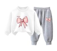 Genérico Conjunto De Ropa Para Niños Y Niñas De 2 Piezas Conjunto Ropa Para Bebé Y Niño Sudaderas Pantalones Deportiva Letras Impresas Bebé Otoño Primavera 2 Piezas Trajes