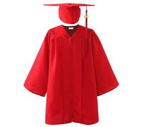 Genérico Conjunto de toga y birrete de graduación para niños 2025 con borla 2025, toga y birrete de graduación para jardín de infancia unisex mate, para niños en edad preescolar