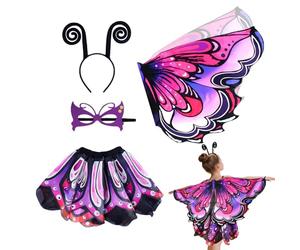 Genérico Conjunto De Vestido De - Ala De Para Niños Pequeños, Traje De Narración De Cuentos Para Niños | Correa Elástica Ropa De Fantasía Flexible 300 G, Juego De Accesorios De Juego De Roles De