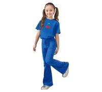 Genérico Conjunto deportivo de 2 piezas para niña,tops con pantalones cortos traje casual verano camiseta niñas conjuntos ropa informal Ideales días calurosos