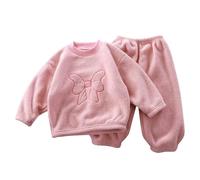 Genérico Conjunto Deportivo NiñA Invierno,Traje De Estilo Occidental CáLido Y Grueso Para NiñOs Y NiñAs Nuevo OtoñO E Invierno