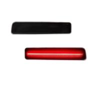 Genérico Conjunto LED liquidación indicador lateral trasero para Mercury para Mountaineer 2002-2010 lámpara llamarada posición estacionamiento Luz Izquierda(Red lens)