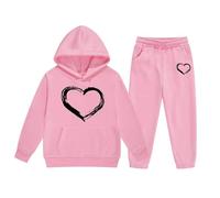 Genérico Conjunto NiñA Invierno,Sudadera Con Capucha De Manga Larga Para NiñOs PequeñOs NiñOs Y NiñAs Color Liso CáLida Para OtoñO E Invierno Con Pantalones