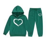 Genérico Conjunto NiñA Invierno,Sudadera Con Capucha De Manga Larga Para NiñOs PequeñOs NiñOs Y NiñAs Color Liso CáLida Para OtoñO E Invierno Con Pantalones