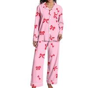 Genérico Conjunto Pijama Mujer Verano,Pijama Suave Y CóModo De Dos Piezas con Pantalones CóModos para Tardes Relajantes Y Descanso Nocturno