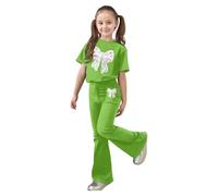 Genérico Conjuntos de ropa verano para niña bonito traje deportivo Pequeños Conjunto Sueltos Trajes Niñas camisetas sin mangas con pantalones cortos informal niños 1 a 6 años