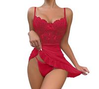 Genérico Conjuntos Sexy Mujer EróTicos,Vestido Sexy de Encaje para Mujer,Ropa Interior