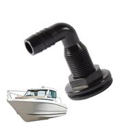 Genérico Connecteur Traversant à 90 Degrés - Coque Traversante | Raccord ABS Résistant Étanche 90° pour Drain de Bateau, Pièce Fixation Nautique Solide Tuyauterie Marine et Accessoires