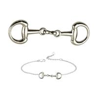 Genérico Connecting Clasp - D-Ring Snaffle Bit for Accessorizing | Jewelry Grade Link with Smooth Hinge & Interlocking Bar Design for Handbags, Pouches, Jewelry and Belt Embellishing