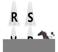 Genérico Conos de Cartas de - Marcadores de Competencia | Cono Deportivo con Letras para el Entrenamiento de Caballos | Equipo Ecuestre para la práctica de Las Drogas, espectáculos y Desarrollo d