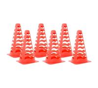 Genérico Conos de fútbol 6 Unidades apilables Naranja 13x13x22,5 cm,Deportes,Equipamiento para Atletismo,Equipamiento para Atletismo de Uso General,Conos para Deporte y agilidad-4016328