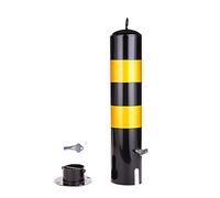 Genérico Conos de Seguridad y Postes delimitadores de tráfico de 56 cm (22") - Barreras de estacionamiento duraderas con Base Desmontable para Obras de construcción y entradas de vehículos - Solucion