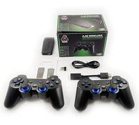 Genérico Consola de juegos retro +15000 juegos 4K,PS1,Atari,Mame,GBA,GB,MD,2 mandos inhalambricos a 2,4Ghz,mini maquina arcade,USB HD Game Stick portátil y fácil de transportar