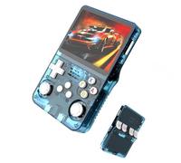 Genérico Consola Retro Portátil R36S con portátil 64/128GB,20000+ Juegos,Consola de Videojuegos Portátil HD 3.5” Sistema Linux de código Abierto(Lake Blue,64GB)