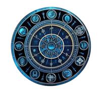 Genérico Constelaciones Astrología Péndulos Mat Tarots Mantel De Decoración De Escritorio Tarots Card Pad Péndulos Ceremonia Mat Suministros De Brujería Decoración De Escritorio