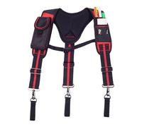 Generico Construction Harness, Tool Belt Suspenders, Adjustable Breathable Oxford Cloth Carpenter Support Belt for Tree Climbing Fire Rescue High-Altitude Work Jobsite Use, 21.26x12.99 In