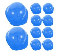 Genérico Construction Hats, 10PCS Mini Safe Cake Top Helmets, PP Hard Hats for Small Animals and Kids, Perfect for Construction-Themed Parties, 1.57x1.46x1.18 Inches