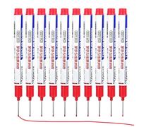 Genérico Construction Marker, Marking Pen, Waterproof Ink Fine Tip Long Lasting Bold Lines Fast Drying Precision Writing Bright Colors, Deep Marking for Carpenters, Builders, Construction, Bathroom