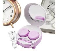Genérico Contact Lens Case - Cute Rechargeable Box, Contact Lens Case with Cleaner Washer | For Soft RGP Scleral Colored Outdoor Office School Home Men Women Students