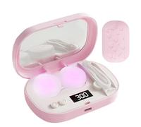 Genérico Contact Lens Cleaner Case - ABS 10x6.5cm | LCD Display Eye Lens Care Device, Portable Contact Cleaning Machine For Home, Travel, Office, Business Trip, Dormitory and Vacation